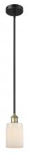 Innovations Lighting 616-1S-BAB-G341 - Hadley - 1 Light - 5 inch - Black Antique Brass - Stem hung - Mini Pendant