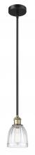 Innovations Lighting 616-1S-BAB-G442 - Brookfield - 1 Light - 6 inch - Black Antique Brass - Stem hung - Mini Pendant