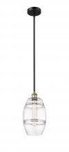 Innovations Lighting 616-1S-BAB-G557-8CL - Vaz - 1 Light - 8 inch - Black Antique Brass - Stem hung - Mini Pendant