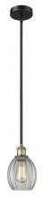 Innovations Lighting 616-1S-BAB-G82 - Eaton - 1 Light - 6 inch - Black Antique Brass - Stem hung - Mini Pendant