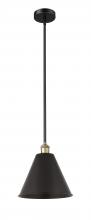 Innovations Lighting 616-1S-BAB-MBC-12-BK - Berkshire - 1 Light - 12 inch - Black Antique Brass - Stem hung - Mini Pendant