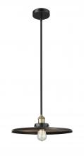 Innovations Lighting 616-1S-BAB-MFR-BK-16 - Appalachian - 1 Light - 16 inch - Black Antique Brass - Stem hung - Mini Pendant