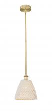 Innovations Lighting 616-1S-BB-NBD-9-NAT - Bristol Natural - 1 Light - 6 inch - Brushed Brass - Mini Pendant