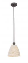 Innovations Lighting 616-1S-OB-NBD-9-NAT - Bristol Natural - 1 Light - 6 inch - Oil Rubbed Bronze - Mini Pendant
