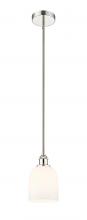 Innovations Lighting 616-1S-PN-G558-6GWH - Bella - 1 Light - 6 inch - Polished Nickel - Stem hung - Mini Pendant