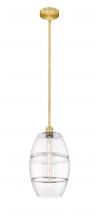 Innovations Lighting 616-1S-SG-G557-10CL - Vaz - 1 Light - 10 inch - Satin Gold - Stem hung - Mini Pendant