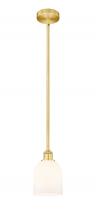 Innovations Lighting 616-1S-SG-G558-6GWH - Bella - 1 Light - 6 inch - Satin Gold - Stem hung - Mini Pendant