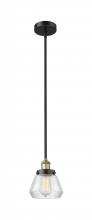 Innovations Lighting 616-1SH-BAB-G172 - Fulton - 1 Light - 7 inch - Black Antique Brass - Stem hung - Mini Pendant