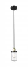 Innovations Lighting 616-1SH-BAB-G312 - Dover - 1 Light - 5 inch - Black Antique Brass - Stem hung - Mini Pendant