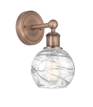 Innovations Lighting 616-1W-AC-G1213-6CL - Athens Deco Swirl - 1 Light - 6 inch - Antique Copper - Sconce
