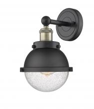 Innovations Lighting 616-1W-BAB-HFS-64-BK - Edison - 1 Light - 7 inch - Black Antique Brass - Sconce