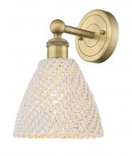 Innovations Lighting 616-1W-BB-NBD-75-NAT - Bristol Natural - 1 Light - 8 inch - Brushed Brass - Sconce