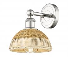Innovations Lighting 616-1W-PN-NBD2-75-NAT - Bristol Natural II - 1 Light - 8 inch - Polished Nickel - Sconce