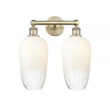 Innovations Lighting 616-2W-AB-G484-7OP - Brookhaven Flute - 2 Light - 16 inch - Antique Brass - Bath Vanity Light