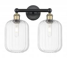 Innovations Lighting 616-2W-BAB-G460-7CL - Preston Cylinder - 2 Light - 16 inch - Black Antique Brass - Bath Vanity Light