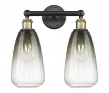 Innovations Lighting 616-2W-BAB-G480-6SL - Brookhaven Almond - 2 Light - 15 inch - Black Antique Brass - Bath Vanity Light