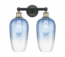 Innovations Lighting 616-2W-BAB-G484-7SB - Brookhaven Flute - 2 Light - 16 inch - Black Antique Brass - Bath Vanity Light