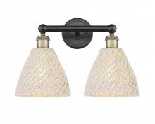 Innovations Lighting 616-2W-BAB-NBD-75-NAT - Bristol Natural - 2 Light - 17 inch - Black Antique Brass - Bath Vanity Light