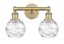 Innovations Lighting 616-2W-BB-G1213-6CL - Athens Deco Swirl - 2 Light - 15 inch - Brushed Brass - Bath Vanity Light