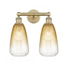 Innovations Lighting 616-2W-BB-G480-6AM - Brookhaven Almond - 2 Light - 15 inch - Brushed Brass - Bath Vanity Light