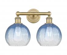 Innovations Lighting 616-2W-BB-G483-8SB - Brookhaven Globe - 2 Light - 17 inch - Brushed Brass - Bath Vanity Light