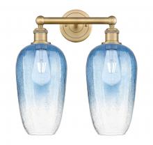 Innovations Lighting 616-2W-BB-G484-7SB - Brookhaven Flute - 2 Light - 16 inch - Brushed Brass - Bath Vanity Light