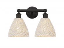 Innovations Lighting 616-2W-OB-NBD-75-NAT - Bristol Natural - 2 Light - 17 inch - Oil Rubbed Bronze - Bath Vanity Light