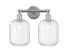 Innovations Lighting 616-2W-PC-G460-7CL - Preston Cylinder - 2 Light - 16 inch - Polished Chrome - Bath Vanity Light