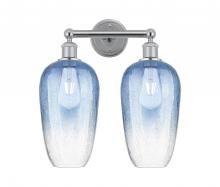 Innovations Lighting 616-2W-PC-G484-7SB - Brookhaven Flute - 2 Light - 16 inch - Polished Chrome - Bath Vanity Light