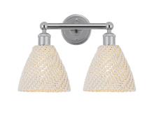 Innovations Lighting 616-2W-PC-NBD-75-NAT - Bristol Natural - 2 Light - 17 inch - Polished Chrome - Bath Vanity Light