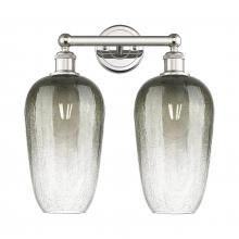 Innovations Lighting 616-2W-PN-G484-7SL - Brookhaven Flute - 2 Light - 16 inch - Polished Nickel - Bath Vanity Light