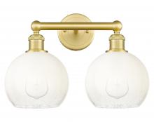 Innovations Lighting 616-2W-SG-G483-8OP - Brookhaven Globe - 2 Light - 17 inch - Satin Gold - Bath Vanity Light