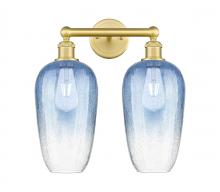 Innovations Lighting 616-2W-SG-G484-7SB - Brookhaven Flute - 2 Light - 16 inch - Satin Gold - Bath Vanity Light