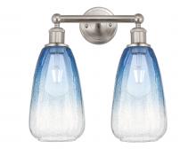 Innovations Lighting 616-2W-SN-G480-6SB - Brookhaven Almond - 2 Light - 15 inch - Brushed Satin Nickel - Bath Vanity Light