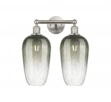 Innovations Lighting 616-2W-SN-G484-7SL - Brookhaven Flute - 2 Light - 16 inch - Brushed Satin Nickel - Bath Vanity Light