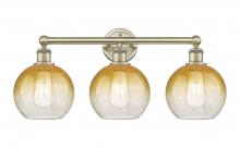 Innovations Lighting 616-3W-AB-G483-8AM - Brookhaven Globe - 3 Light - 26 inch - Antique Brass - Bath Vanity Light