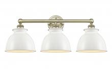 Innovations Lighting 616-3W-AB-M14-W - Adirondack - 3 Light - 26 inch - Antique Brass - Bath Vanity Light