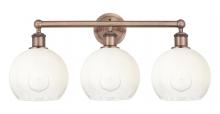 Innovations Lighting 616-3W-AC-G483-8OP - Brookhaven Globe - 3 Light - 26 inch - Antique Copper - Bath Vanity Light