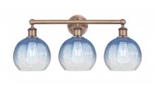 Innovations Lighting 616-3W-AC-G483-8SB - Brookhaven Globe - 3 Light - 26 inch - Antique Copper - Bath Vanity Light