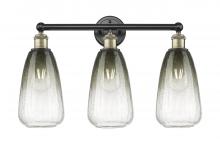 Innovations Lighting 616-3W-BAB-G480-6SL - Brookhaven Almond - 3 Light - 24 inch - Black Antique Brass - Bath Vanity Light