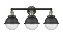Innovations Lighting 616-3W-BAB-HFS-64-BK - Edison - 3 Light - 25 inch - Black Antique Brass - Bath Vanity Light