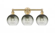 Innovations Lighting 616-3W-BB-G483-8SL - Brookhaven Globe - 3 Light - 26 inch - Brushed Brass - Bath Vanity Light