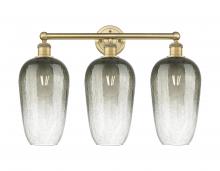 Innovations Lighting 616-3W-BB-G484-7SL - Brookhaven Flute - 3 Light - 25 inch - Brushed Brass - Bath Vanity Light