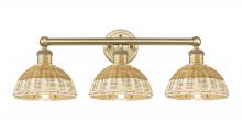 Innovations Lighting 616-3W-BB-NBD2-75-NAT - Bristol Natural II - 3 Light - 26 inch - Brushed Brass - Bath Vanity Light