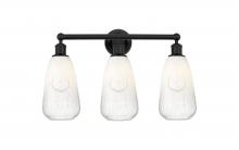 Innovations Lighting 616-3W-BK-G480-6OP - Brookhaven Almond - 3 Light - 24 inch - Matte Black - Bath Vanity Light