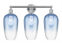 Innovations Lighting 616-3W-PC-G484-7SB - Brookhaven Flute - 3 Light - 25 inch - Polished Chrome - Bath Vanity Light