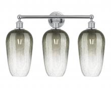 Innovations Lighting 616-3W-PC-G484-7SL - Brookhaven Flute - 3 Light - 25 inch - Polished Chrome - Bath Vanity Light