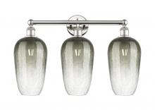 Innovations Lighting 616-3W-PN-G484-7SL - Brookhaven Flute - 3 Light - 25 inch - Polished Nickel - Bath Vanity Light