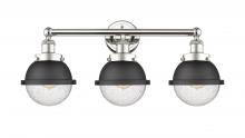 Innovations Lighting 616-3W-PN-HFS-64-BK - Edison - 3 Light - 25 inch - Polished Nickel - Bath Vanity Light
