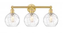 Innovations Lighting 616-3W-SG-G1215-8 - Athens Water Glass - 3 Light - 26 inch - Satin Gold - Bath Vanity Light